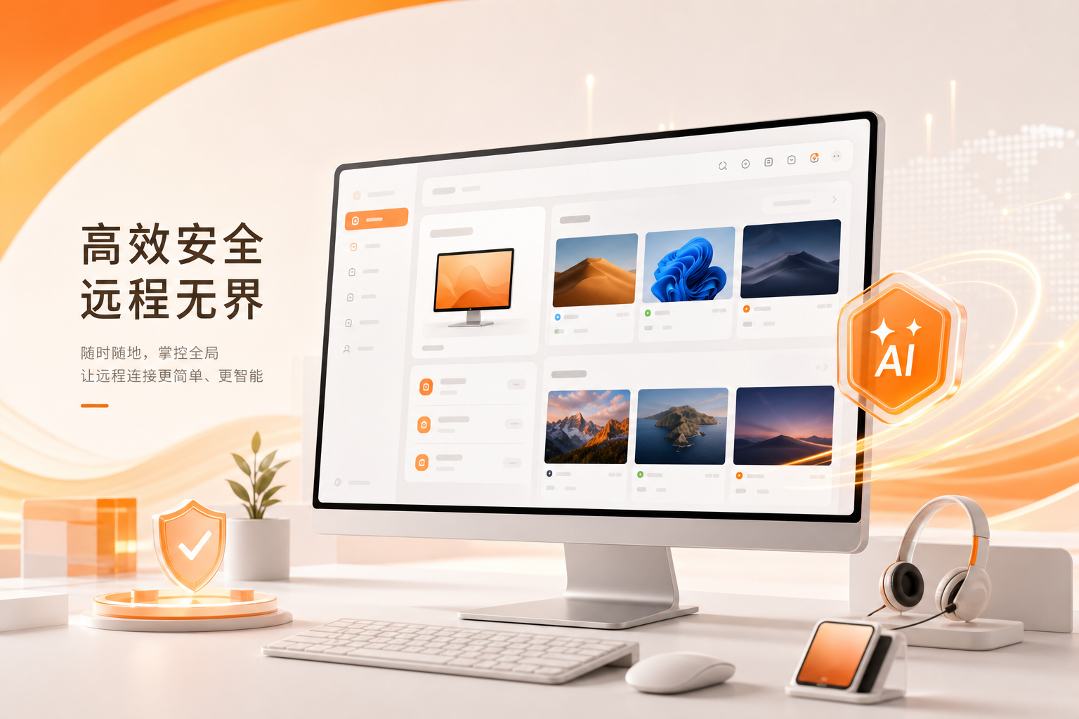 向日葵远程控制软件 AI 画质增强界面